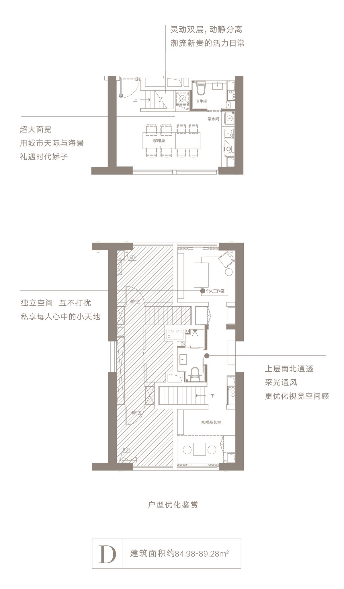 融創精彩天地D戶型 開間 84.98㎡